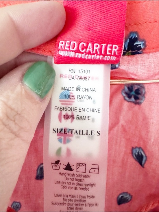 Red Carter Red Boho Tie-Front Tunic with Multicolor Mosaic Print - Picture 7 of 13